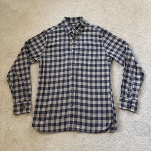 Fish Hippie Men's Buffalo‎ Plaid Flannel Button Down Shirt Size M Cotton